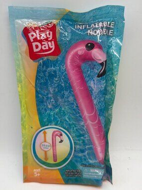 Play Day Inflatable Flamingo Noodle Pool Toy 3 Ft 9 In Long Ages 5+